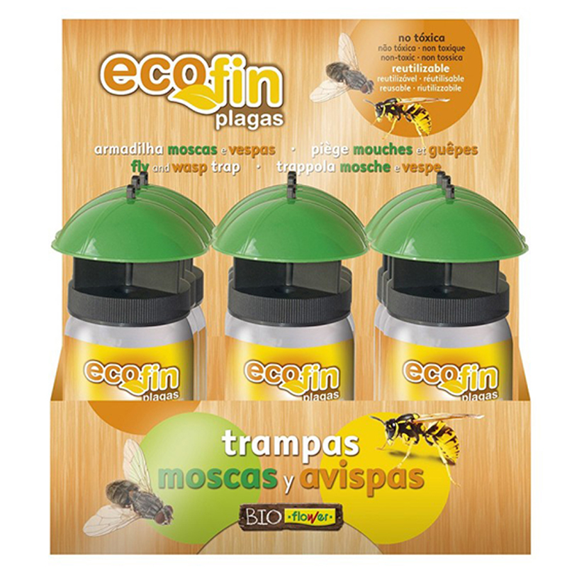 TRAMPA PARA MOSCAS CON ATRAYENTE ECOFIN Trampa Para Moscas Con Atrayente Ecofin - Imagen 2