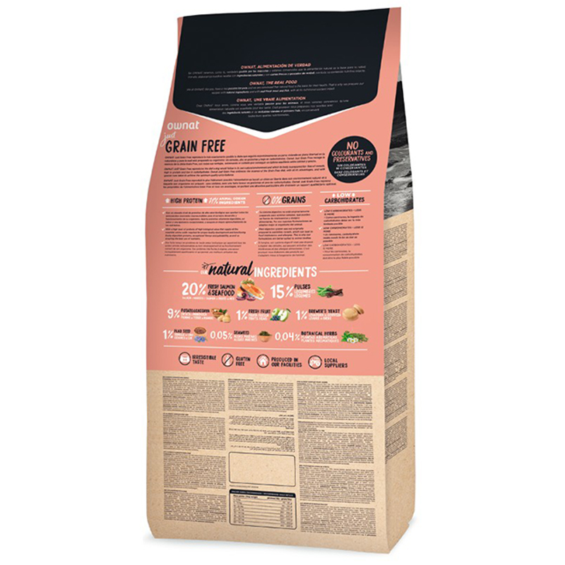 GRAIN FREE JUST ADULT SALMON & SEAFOOD PERRO 3 KG Grain Free Just Adult Salmon &Amp; Seafood Perro 3 Kg - Imagen 2