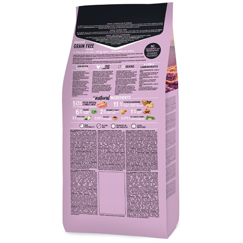 Ownat Grain Free Just Sterilized para gatos 3 kg Ownat Grain Free Just Sterilized Para Gatos 3 Kg - Imagen 2