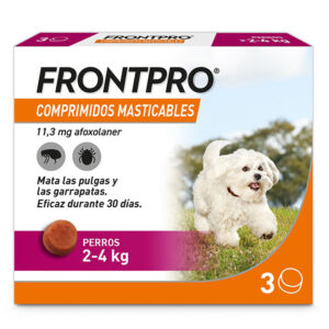 FRONTPRO MASTICABLE PERRO S 2-4 KG X CAJA 3 UNIDAD