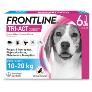 FRONTLINE TRI-ACT PERROS 10-20 KG X CAJA 6 PIPETAS