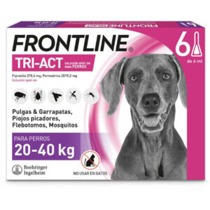 FRONTLINE TRI-ACT PERROS 20-40 KG X CAJA 6 PIPETAS