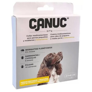COLLAR ANTIPARASITO CANUC PACK 2 COLLAR PERRO 48CM