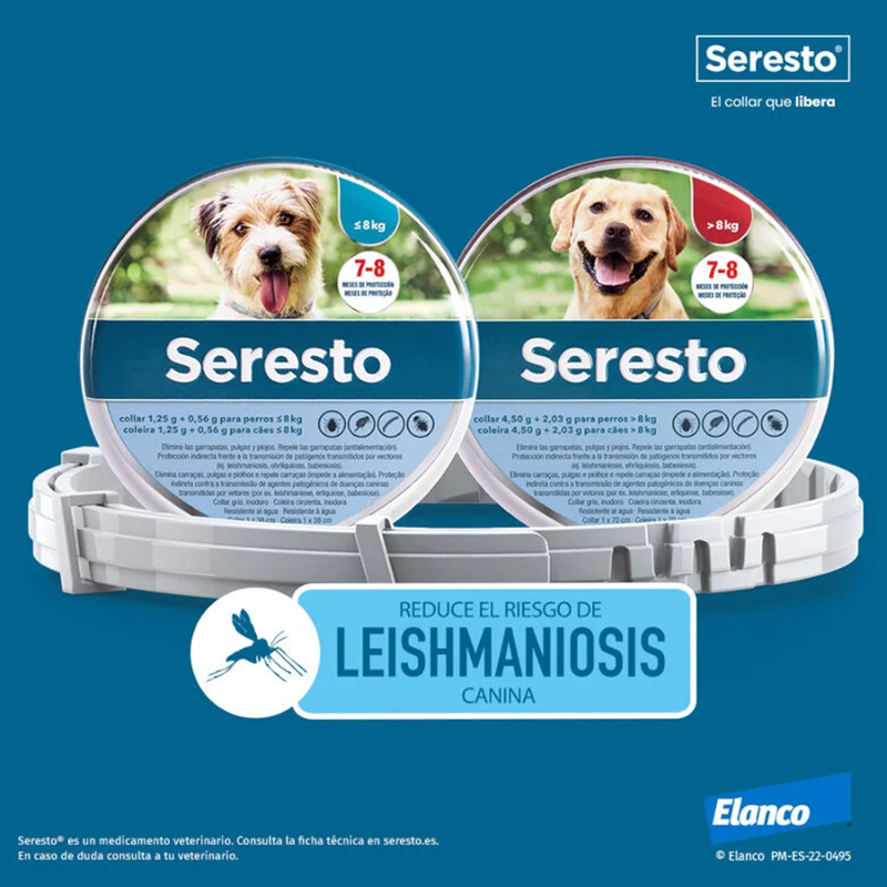 Seresto Collar Antiparasitario para Perros de Más de 8 kg – 70 cm Seresto Collar Antiparasitario Para Perros De Más De 8 Kg – 70 Cm