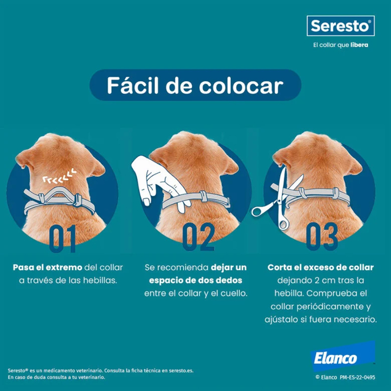 Seresto Collar Antiparasitario para Perros de Más de 8 kg – 70 cm Seresto Collar Antiparasitario Para Perros De Más De 8 Kg – 70 Cm