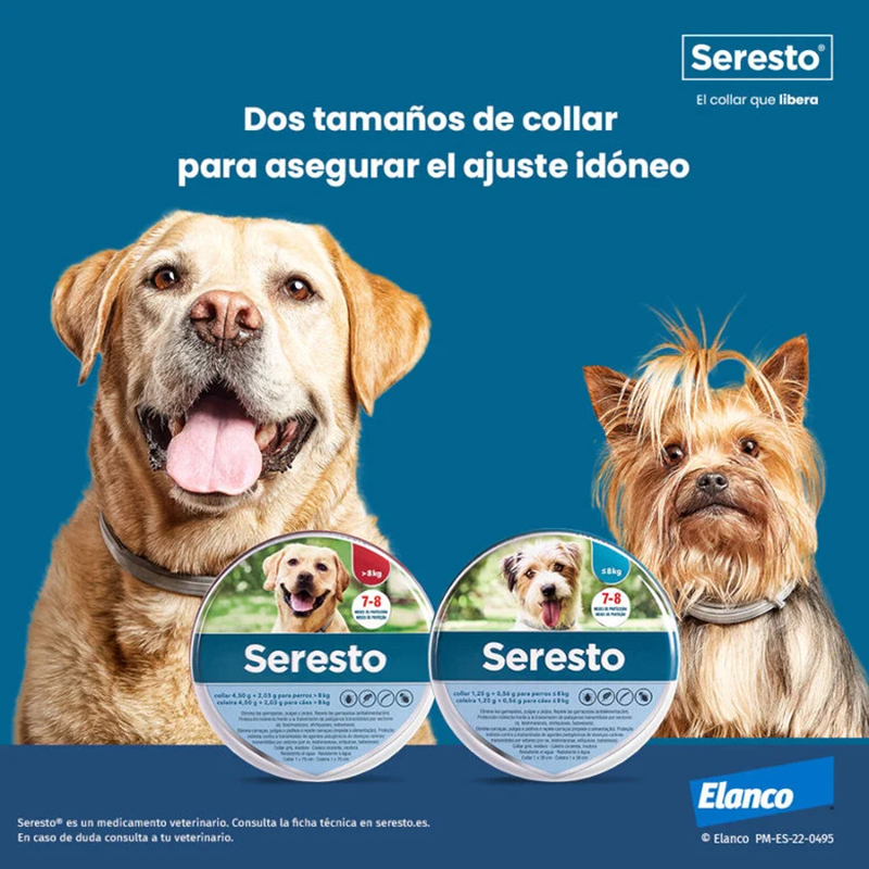 Seresto Collar Antiparasitario para Perros de Más de 8 kg – 70 cm Seresto Collar Antiparasitario Para Perros De Más De 8 Kg – 70 Cm