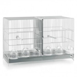 JAULA DE CRÍA DOBLE PARTIDO GUILLOTINA – ZINC 60 CM