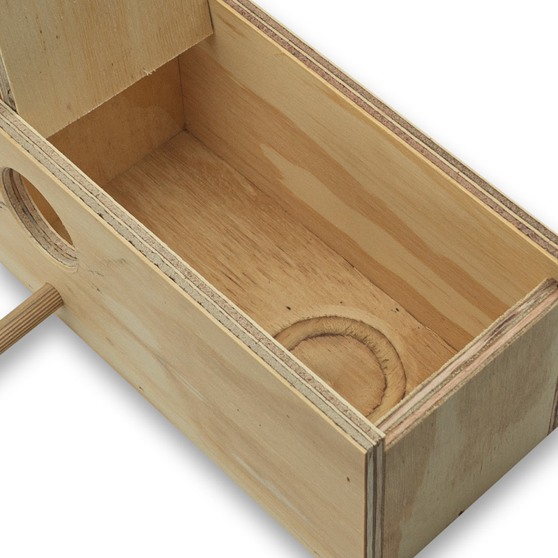 NIDO MADERA PERIQUITOS HORIZONTAL 20x10x10 CMS Nido Madera Periquitos Horizontal 20X10X10 Cms