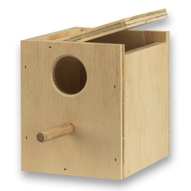 NIDO MADERA AGAPORNIS VERTICAL 17x15x20 CMS Nido Madera Agapornis Vertical 17X15X20 Cms