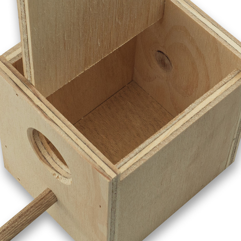 NIDO MADERA AGAPORNIS VERTICAL 17x15x20 CMS Nido Madera Agapornis Vertical 17X15X20 Cms