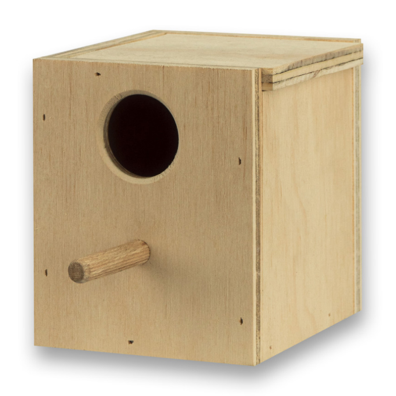 NIDO MADERA AGAPORNIS VERTICAL 17x15x20 CMS Nido Madera Agapornis Vertical 17X15X20 Cms