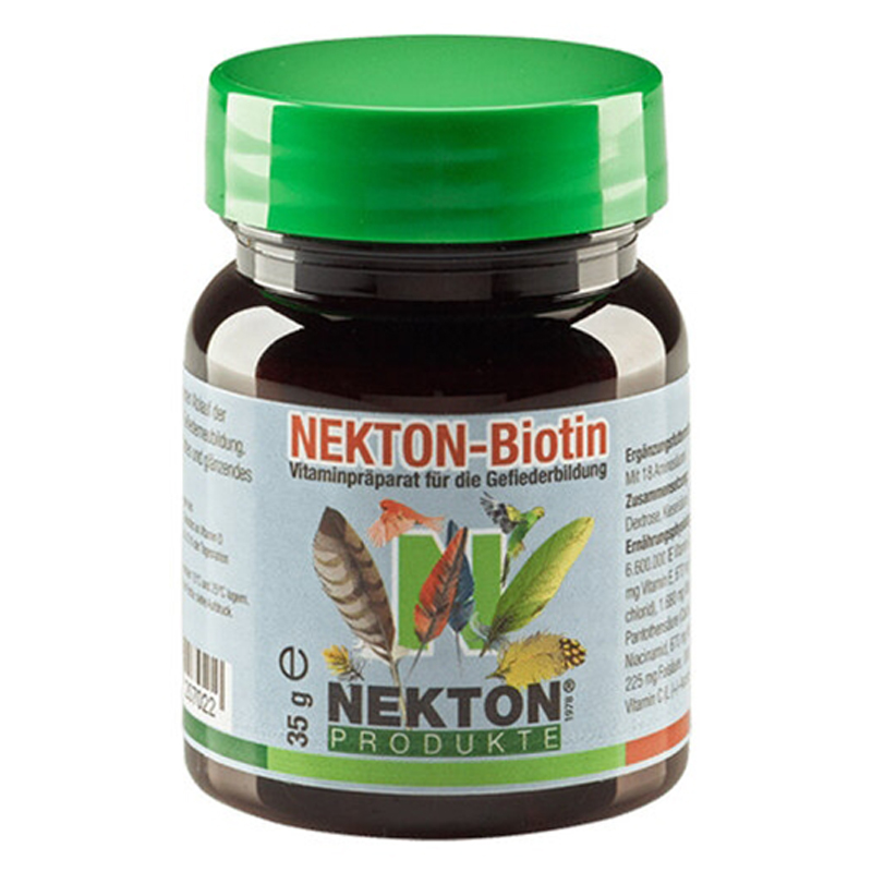 NEKTON-Biotin para la Muda y el Plumaje de Aves – 35 g Nekton-Biotin Para La Muda Y El Plumaje De Aves – 35 G