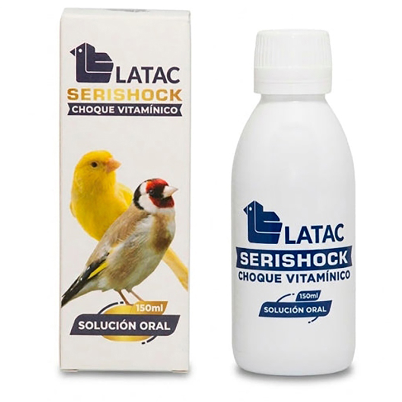 Latac Serishock Choque Vitamínico para Aves – 150 ml Latac Serishock Choque Vitamínico Para Aves – 150 Ml