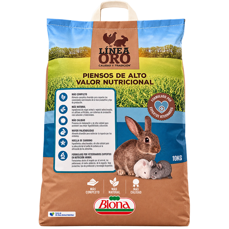 Biona Línea Oro Nutricun Oro GRA 10 kg – Pienso para Conejos Biona Línea Oro Nutricun Oro Gra 10 Kg – Pienso Para Conejos