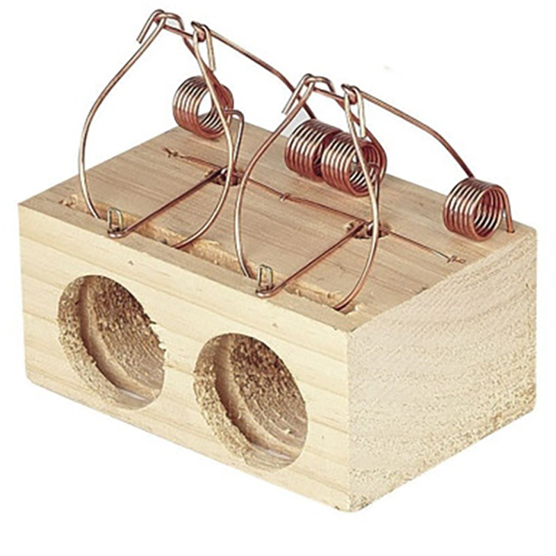Copele Ratonera de Madera 2 Agujeros Grande para Ratas Ø50 mm Copele Ratonera De Madera 2 Agujeros Grande Para Ratas Ø50 Mm